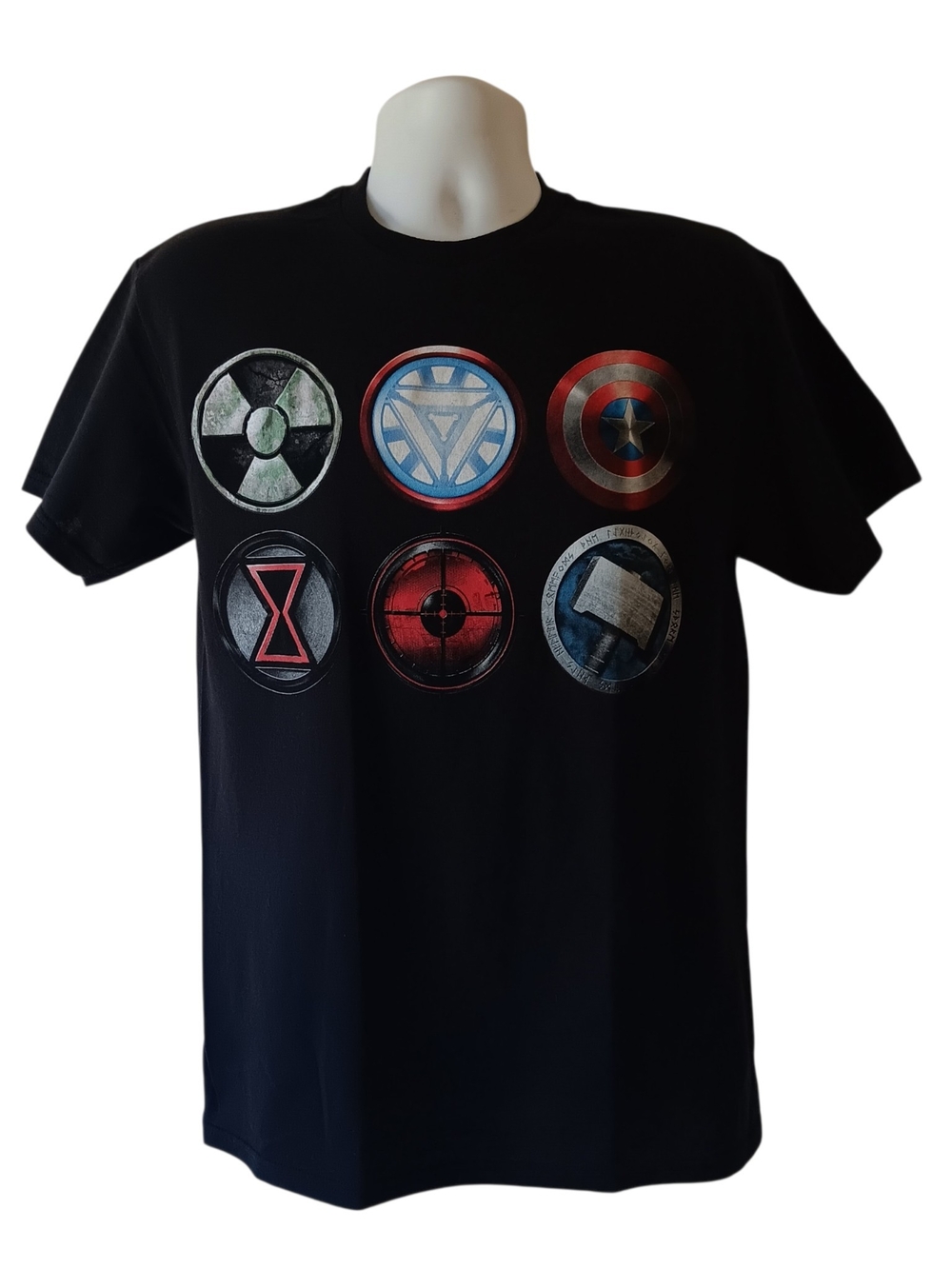 Marvel Avengers men's black short-sleeve graphic t-shirt size M